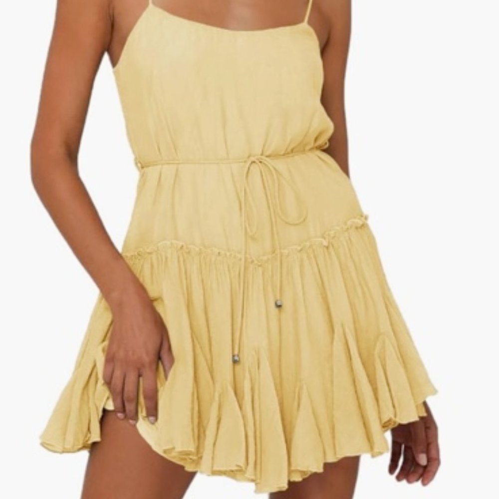 Yellow Summer Dress - Medium